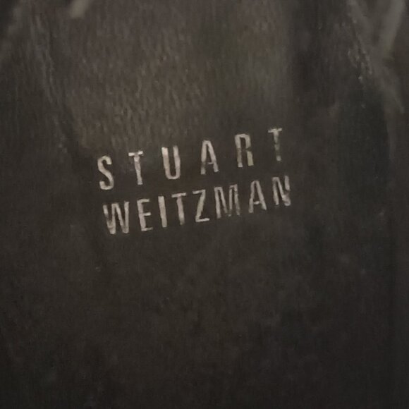 Stuart Weitzman “Papoose” Black Suede Booties • Back Zip • 5" Heel • Women’s 10 - Picture 12 of 16
